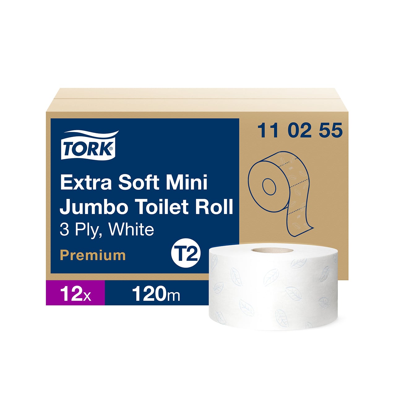 Tork extra weiches Mini Jumbo Toilettenpapier Premium ‚Äì 3-lagig